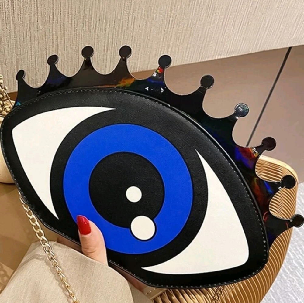 🖤▪️ NWT! Quirky Personality Eye Shaped Crossbody Bag